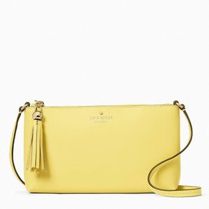 New Kate Spade Amy Ivy Street Crossbody Smooth Leather Yuzu Jam